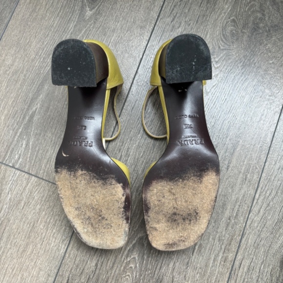 Prada Vintage Leather T-Strap Heels - Picture 7 of 10